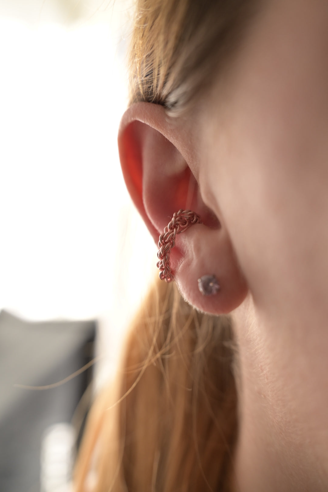Geflochtener Ohrschmuck