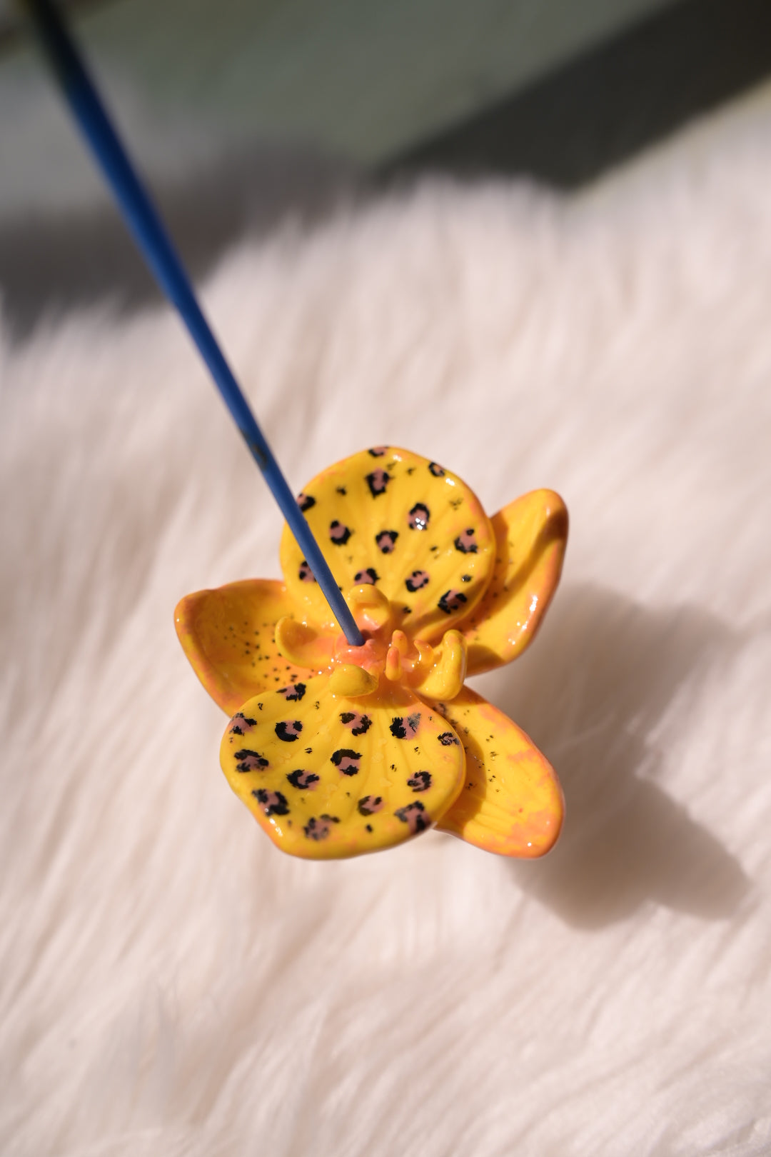 Handgemachte Orchidee für Räucherstäbchen