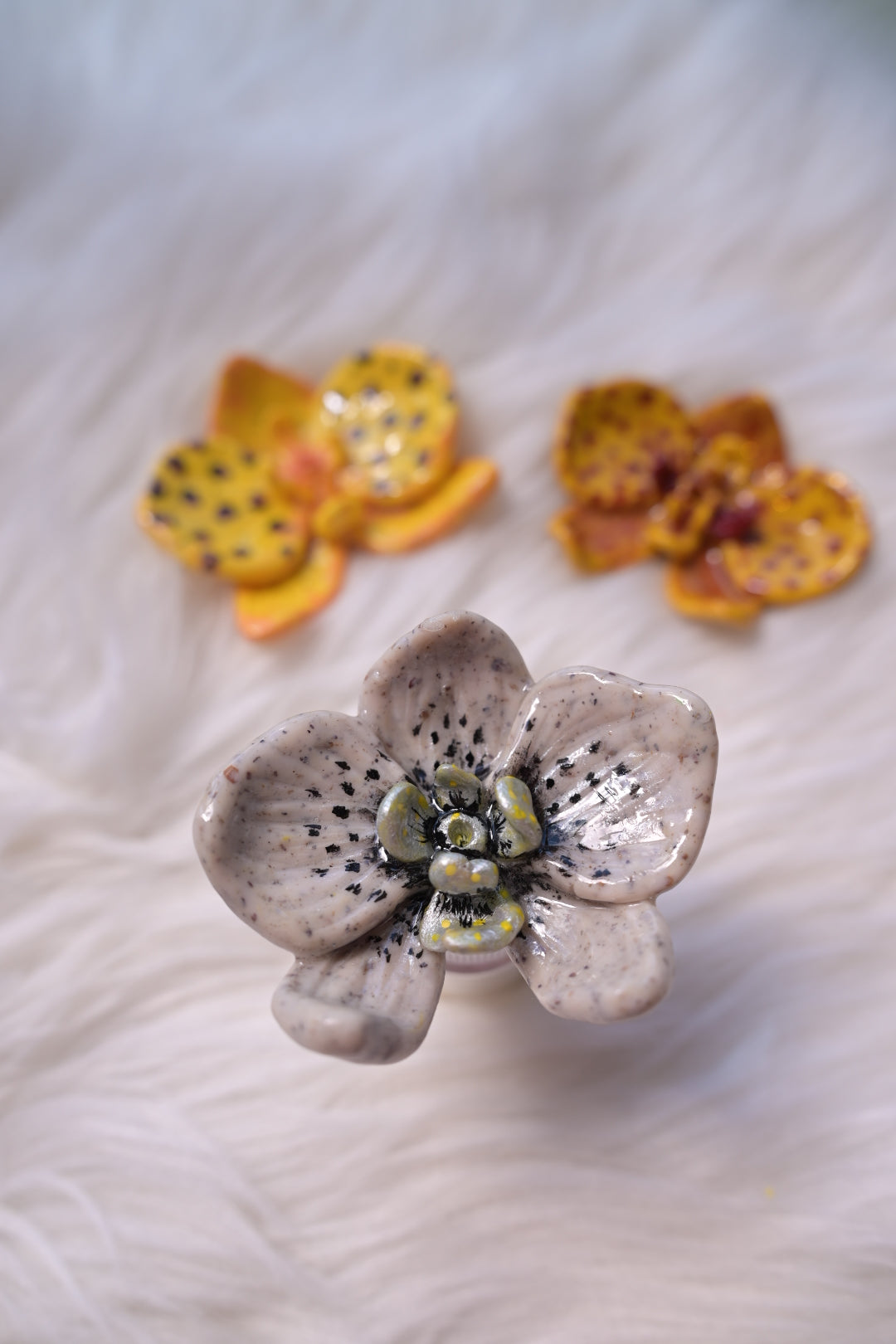 Handgemachte Orchidee für Räucherstäbchen