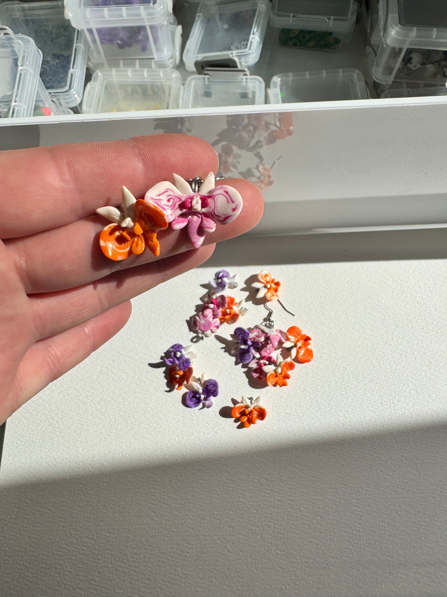 Handgemachte Polymer Clay Anhänger – Miniatur Tiere, Früchte & Blumen