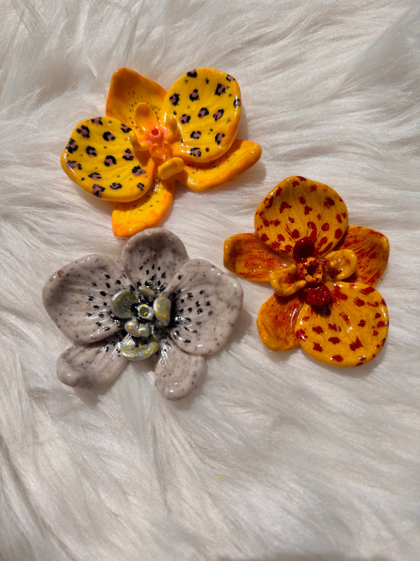 Handgemachte Orchidee für Räucherstäbchen